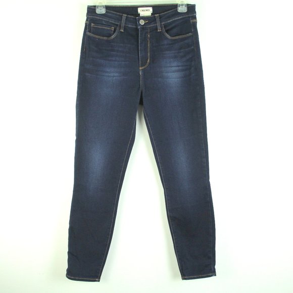 L' Agence Margot High Rise Baltic Skinny Stretch Jeans 28